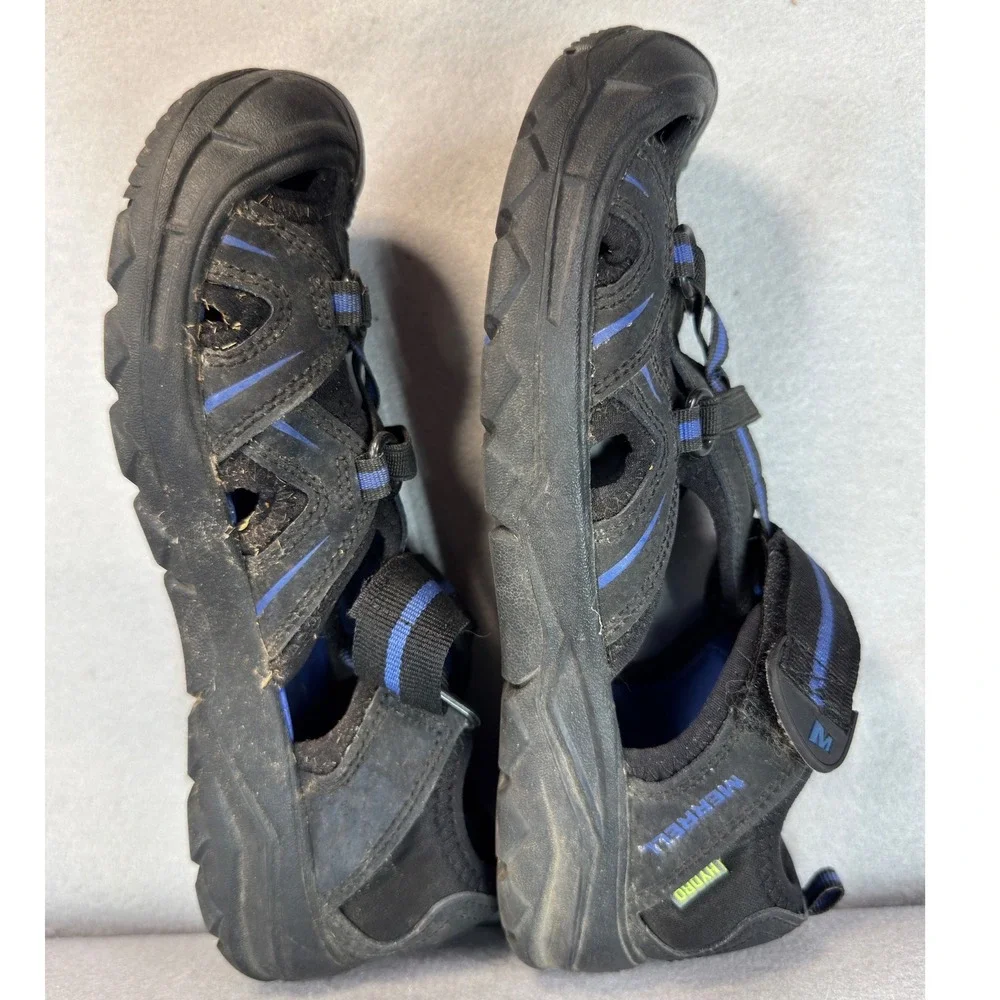 Merrell Hydro Kids Size 4 Black Good Outdoor Sport Water Hiking Sandals Unisex